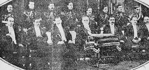 El presidente Carranza y sus colaboradores