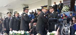 Ceremonia de retiro de 26 coroneles de la Polic&iacute;a Nacional.