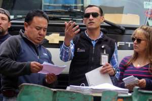 Personal de 4 entidades controla el correcto uso de gas en Latacunga