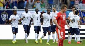 Francia golea 3-0 a los suizos que no mostraron reacci&oacute;n en la primera parte. Foto: AFP