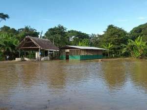 En la Amazon&iacute;a, varias comunidades est&aacute;n anegadas debido a la crecida de los r&iacute;os, inform&oacute; la Secretar&iacute;a de Gesti&oacute;n de Riesgos (SNGR). Foto: Cortes&iacute;a SGR
