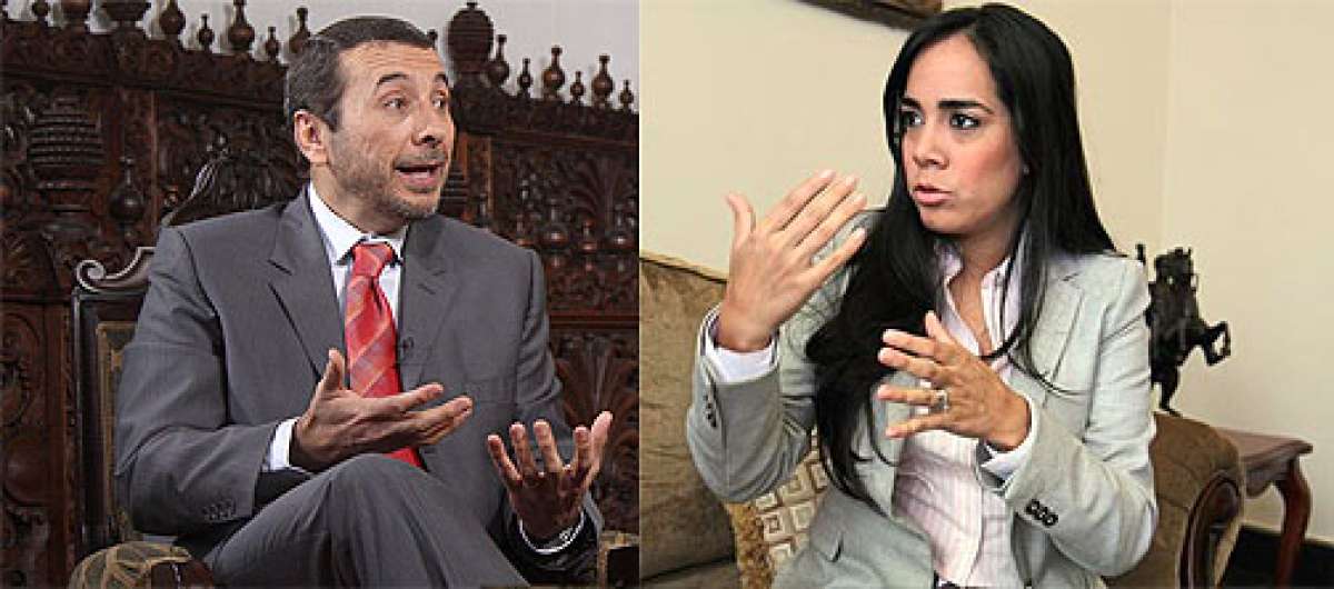 Vinicio Alvarado y Viviana Bonilla.