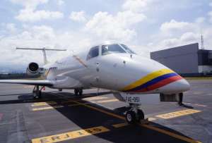 El avión Legacy, que pertenece a la presidencia del Ecuador, será subastado el viernes 15 de julio. 