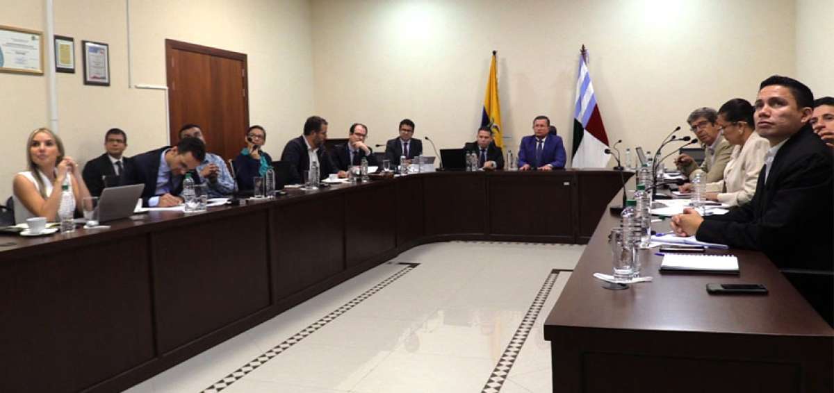En la sede del Municipio de Portoviejo se dio el encuentro entre el alcalde Agust&iacute;n Casanova y los representantes del Banco Europeo de Inversiones.
