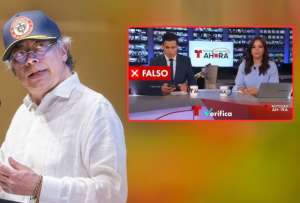 El presidente colombiano Gustavo Petro difundi&oacute; un video manipulado con inteligencia artificial que simulaba un reporte de Noticias de Telemundo.