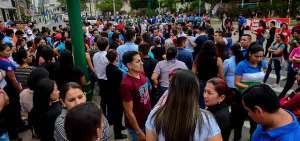 La intersecci&oacute;n de las avenidas Flavio Reyes y Circunvalaci&oacute;n fue uno de los puntos de encuentro en Manta.
