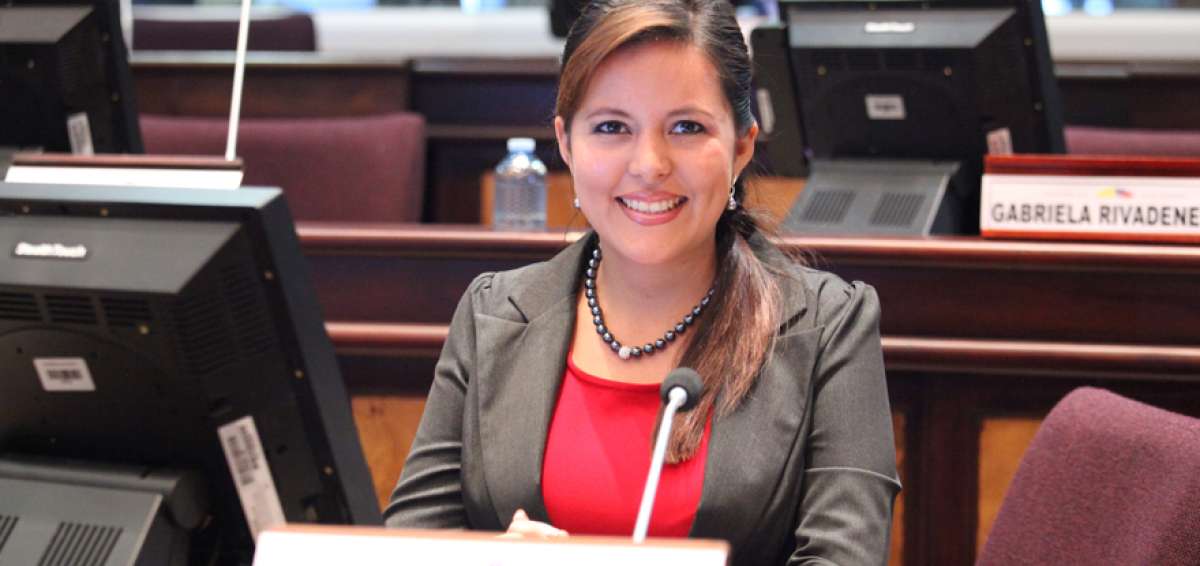 Johanna Cede&ntilde;o, presidenta del CPCCS de la Asamblea Nacional.