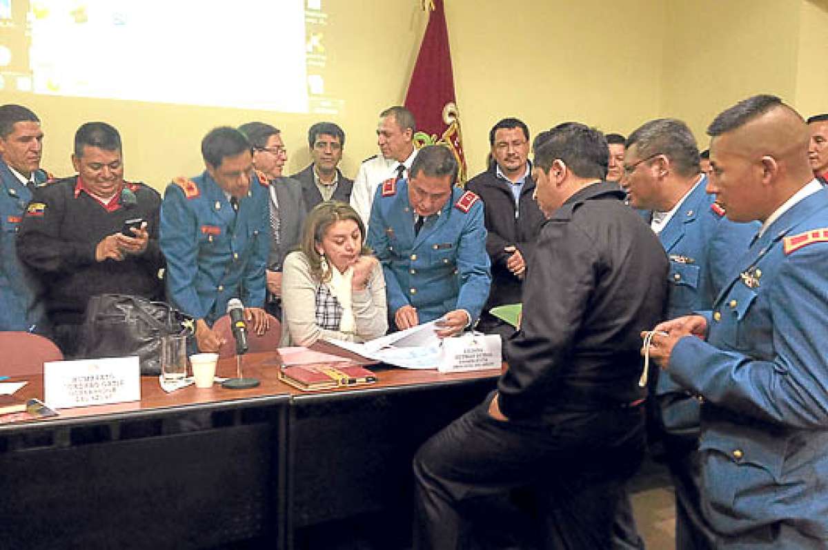 Los bomberos piden mantener el rubro que financia sus actividades dentro de la factura de consumo del servicio de la energ&iacute;a el&eacute;ctrica. Foto: Diana Vera.