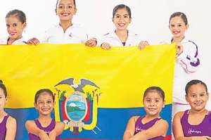 Imagen del equipo de danza de Ecuador. 