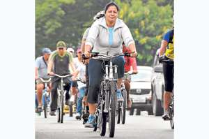 Ciclopaseo en contra de la violencia intrafamiliar