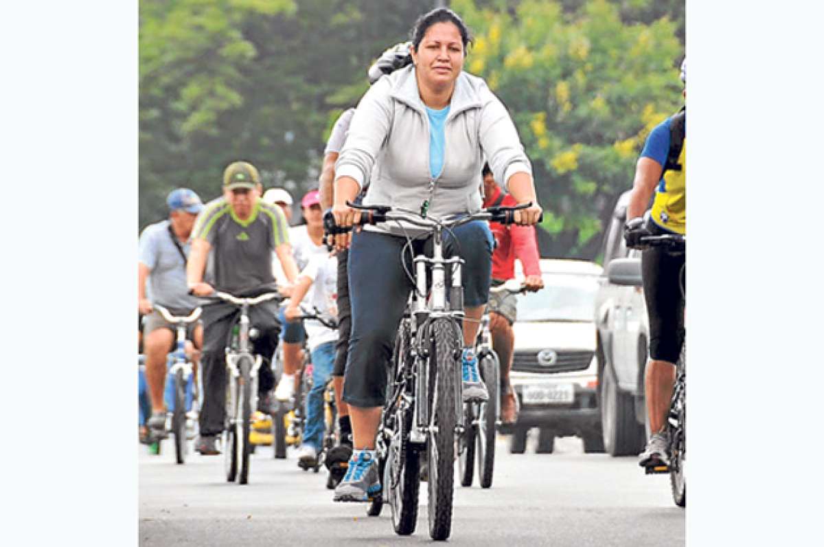 Ciclopaseo en contra de la violencia intrafamiliar