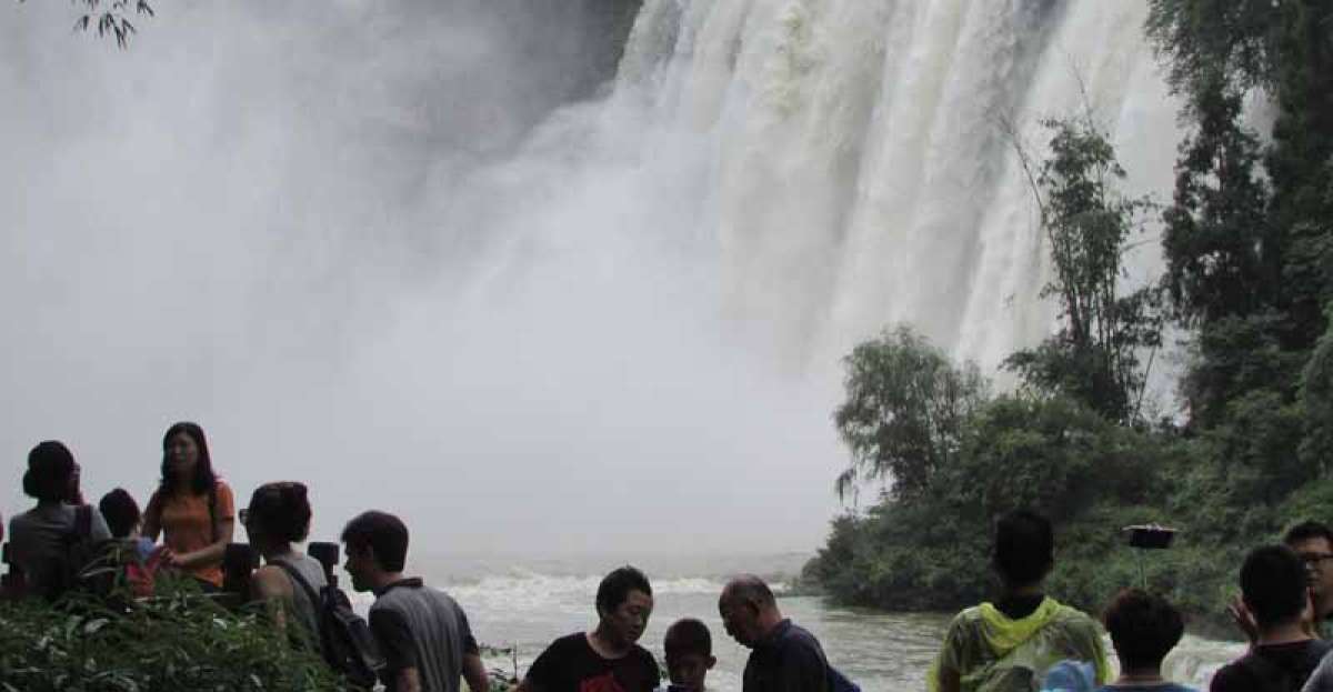 La Cascada Huangguoshu es uno de los mayores atractivos de la provincia Guizhou, en China.
