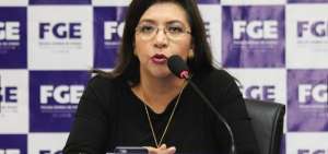 La fiscal general del Estado (e), Ruth Palacios.