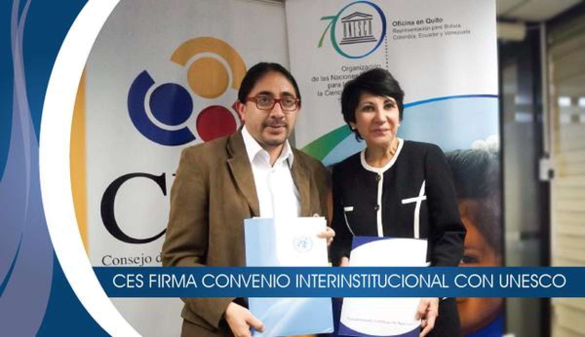 CES firma convenio de cooperaci&oacute;n con la Unesco