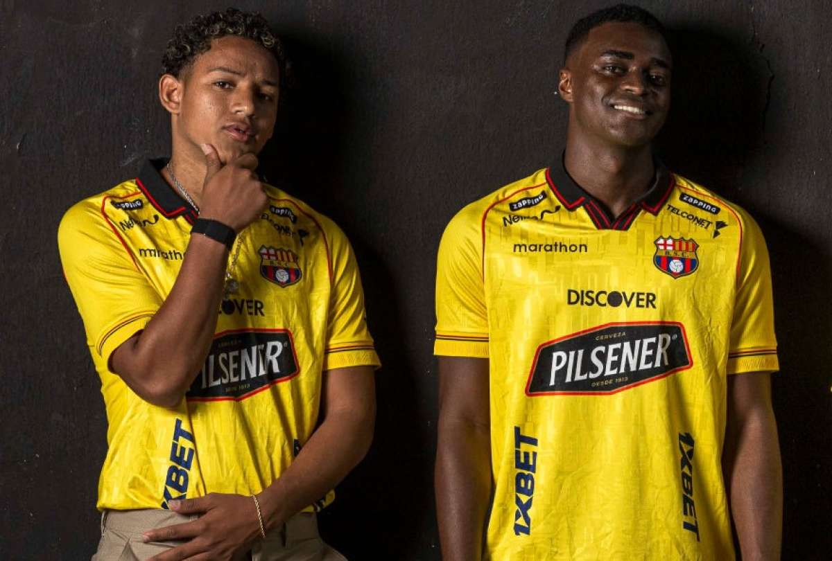 Los tres uniformes 2026 de Barcelona SC fueron presentados en alianza con la marca nacional Marathon.