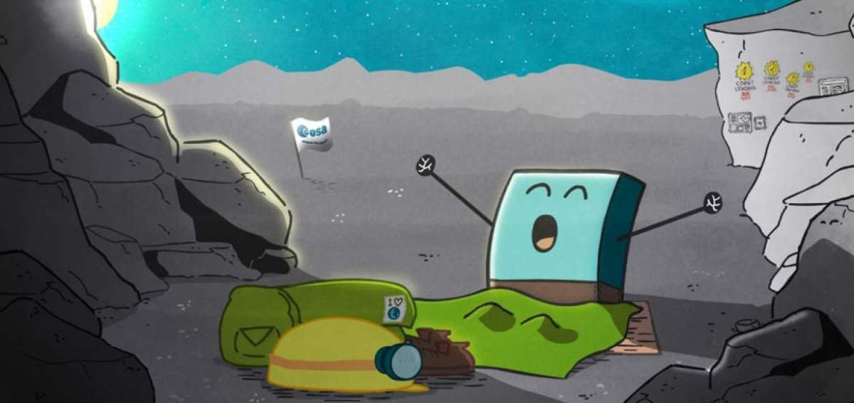 Cuando el robot dio se&ntilde;ales de vida en junio de 2015, la agencia ESA dio la noticia con una caricatura. 