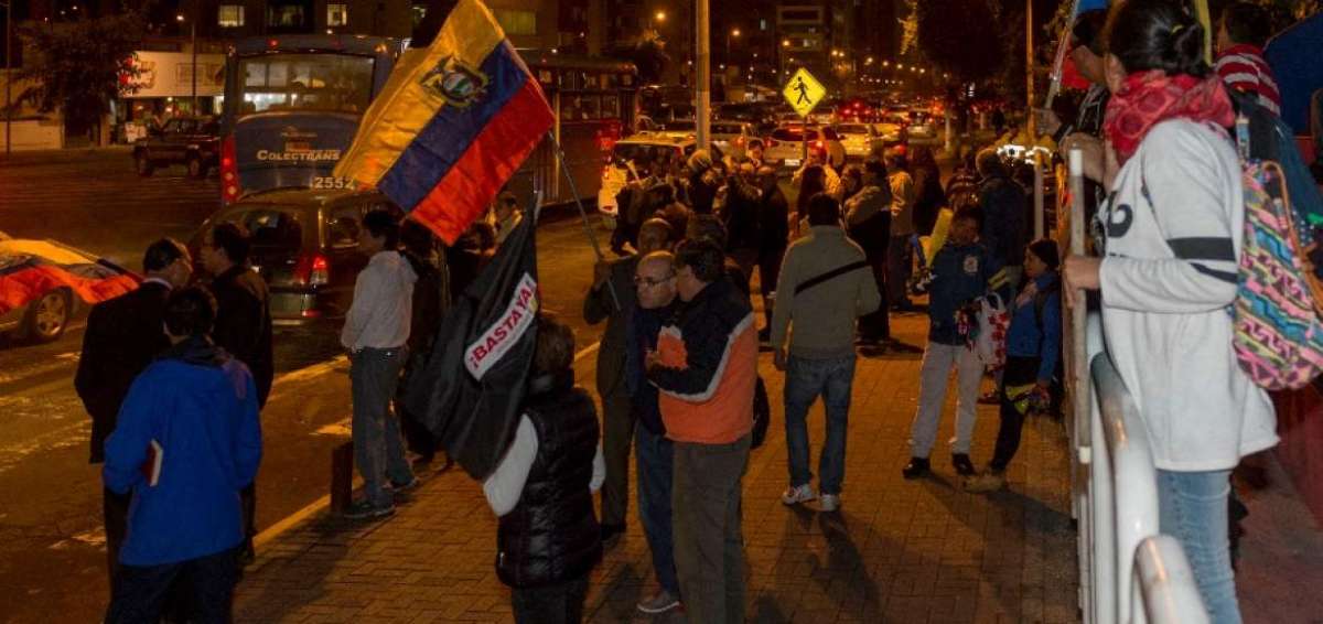 Protesta convocada por Fernando Balda tuvo poca acogida