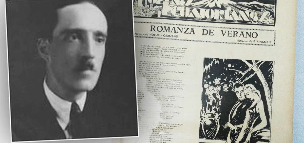 Semana Gr&aacute;fica, 1932, p&aacute;gina siete, con la ilustraci&oacute;n de E. Kingman.