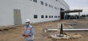 Fase de construcci&oacute;n del hospital.