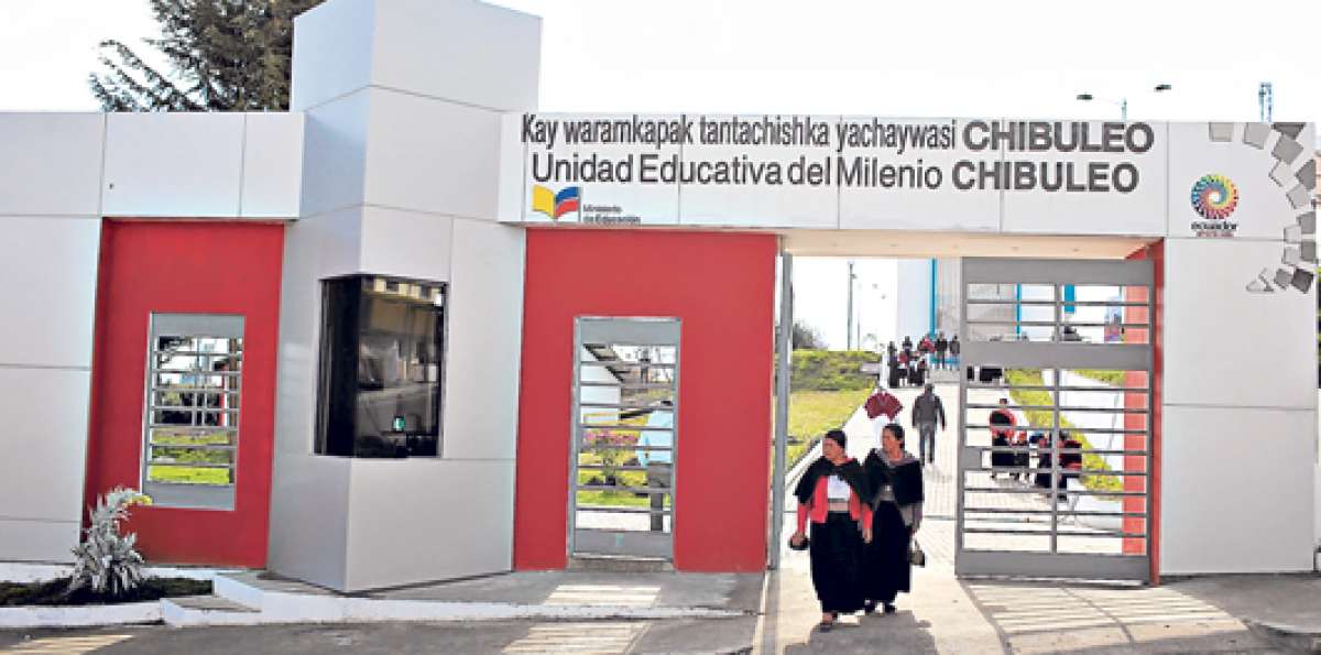 La UE del Milenio en Chibuleo es una de las 2 guardianas de la lengua que hay en el pa&iacute;s. Foto tomada del Ministerio de Educaci&oacute;n