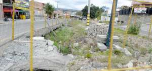 El sector Milchichig es el m&aacute;s perjudicado por el abandono de las obras. En este sitio los trabajos avanzaron lentamente, pese a los reclamos.