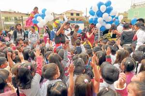 Los peque&ntilde;os de la provincia se benefician con los programas de asistencia social que tiene el MIES. Foto: Roberto Ch&aacute;vez / El Tel&eacute;grafo.