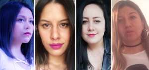 Emilia Bahamonde, Mar&iacute;a Jos&eacute; Mosquera, Gabriela Padilla y Vanessa Bonilla.