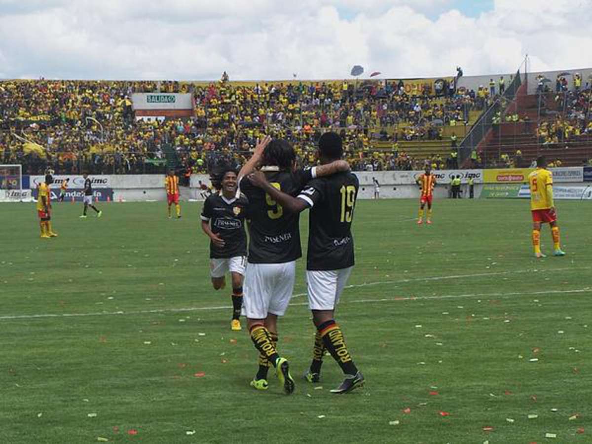 Barcelona triunf&oacute; en la presentaci&oacute;n de Aucas. Foto: @Hincha_Amarillo
