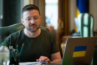 Volodímir Zelensky agradeció a Noboa por apoyar la integridad de Ucrania en la guerra con Rusia.