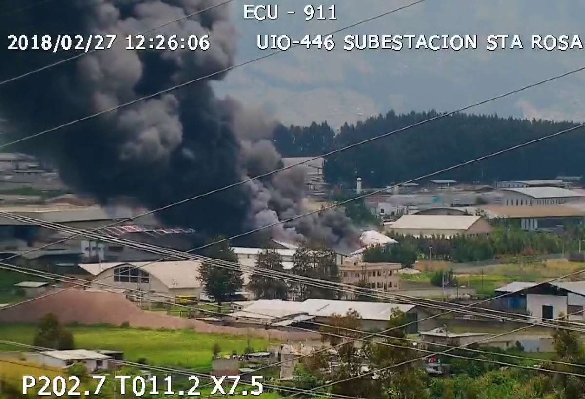 Imagen captada por las c&aacute;maras del ECU911.