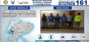 De los aprehendidos, 4 registran antecedentes delictivos.
