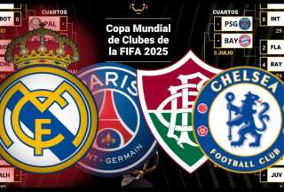 Fluminense, Chelsea, PSG y Real Madrid son los semifinalistas del Mundial de Clubes 2025.