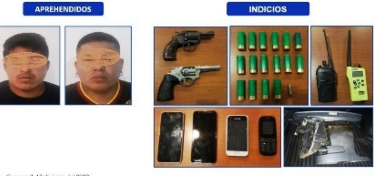 Dos "piratas" fueron detenidos en el sur de Guayaquil