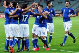 Italia fue el primero del d&iacute;a en conseguir la clasificaci&oacute;n con victoria 3-1. Foto: Agencia AFP