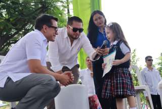 El presidente Daniel Noboa celebró el Día del Niño en Guayaquil. 