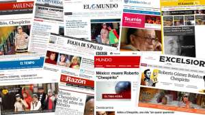 Diarios del mundo se despiden del legendario Chespirito