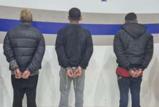 Policía frustró el secuestro de una persona y detuvo a tres presuntos integrantes de &#039;Los Choneros&#039;