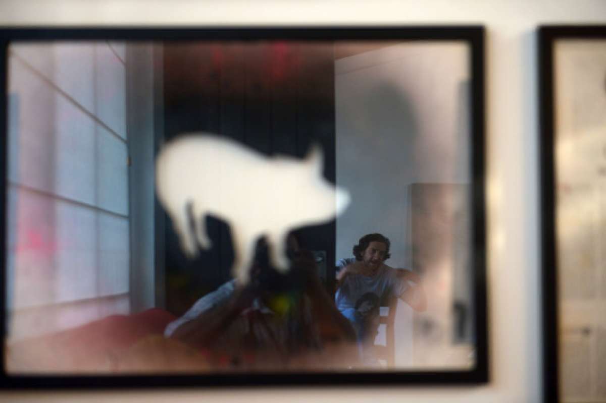 Adum estudi&oacute; artes visuales en Guayaquil y Barcelona. Lo dej&oacute; para dedicarse al arte y generar reacciones. Foto: Jos&eacute; Mor&aacute;n / El Tel&eacute;grafo.