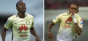 Renato Ibarra (izq.) lleg&oacute; a las &lsquo;&Aacute;guilas&rsquo; del Am&eacute;rica a mediados de a&ntilde;o. Su fichaje fue una promesa dirigencial. Mientras que Michael Arroyo lleva una temporada y media en el equipo mexicano; es bien conocido por el DT Ricardo La Volpe.