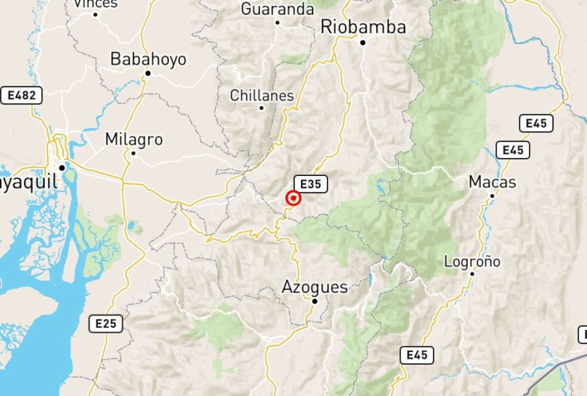 Temblor se registró en la provincia de Chimborazo, este domingo 24 de agosto del 2025.