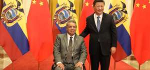 El presidente Len&iacute;n Moreno y su hom&oacute;logo de China, Xi Jin&iacute;ng.