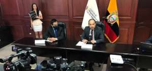 Xavier Aguirre, director ejecutivo de la Arcotel, durante la rueda de prensa. 
