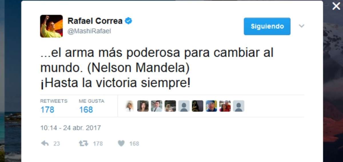 Rafael Correa: "Matr&iacute;cula fiscal aument&oacute; 4% este a&ntilde;o"
