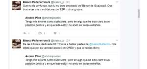 Blasco Pe&ntilde;aherrera a Andr&eacute;s P&aacute;ez: "De las 2 horas, dedicaste 90 minutos a hablar pestes de Guillermo Lasso"