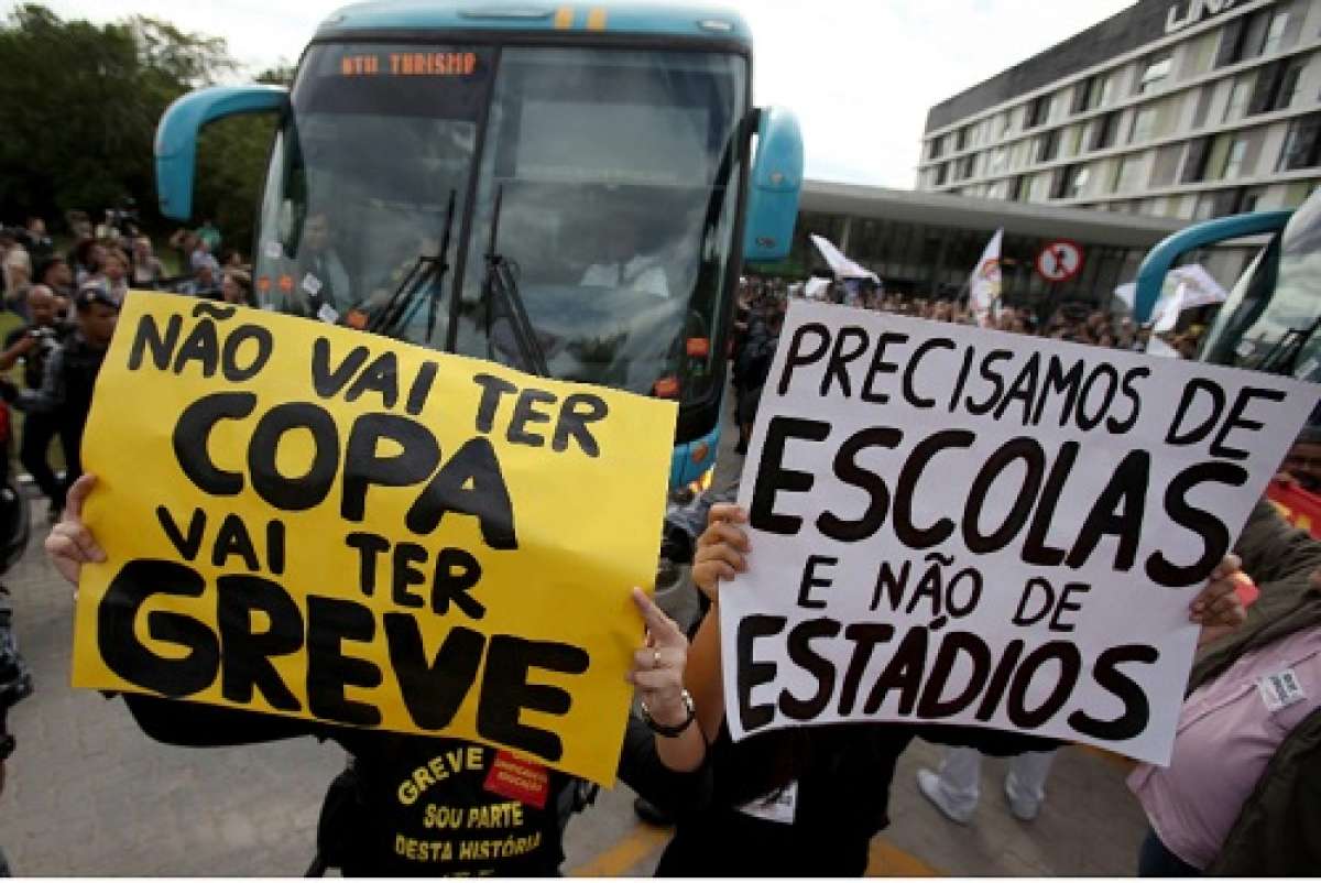 Distinto tipos de protestas se mantienen a 6 d&iacute;as del inicio del Mundial. Foto: Archivo