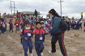 En caso del cambio a alerta naranja, las clases se suspender&aacute;n en las instituciones educativas. Foto: Silvia Osorio/ EL TEL&Eacute;GRAFO