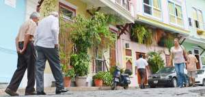 Imagen de una de las casas restauradas por el Instituto Nacional de Patrimonio Cultural.