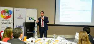 El ministro de Comercio Exterior e Inversiones, Pablo Campana, durante la inauguraci&oacute;n del Mes de Inversi&oacute;n de Capital en Ecuador (MIC-2018).