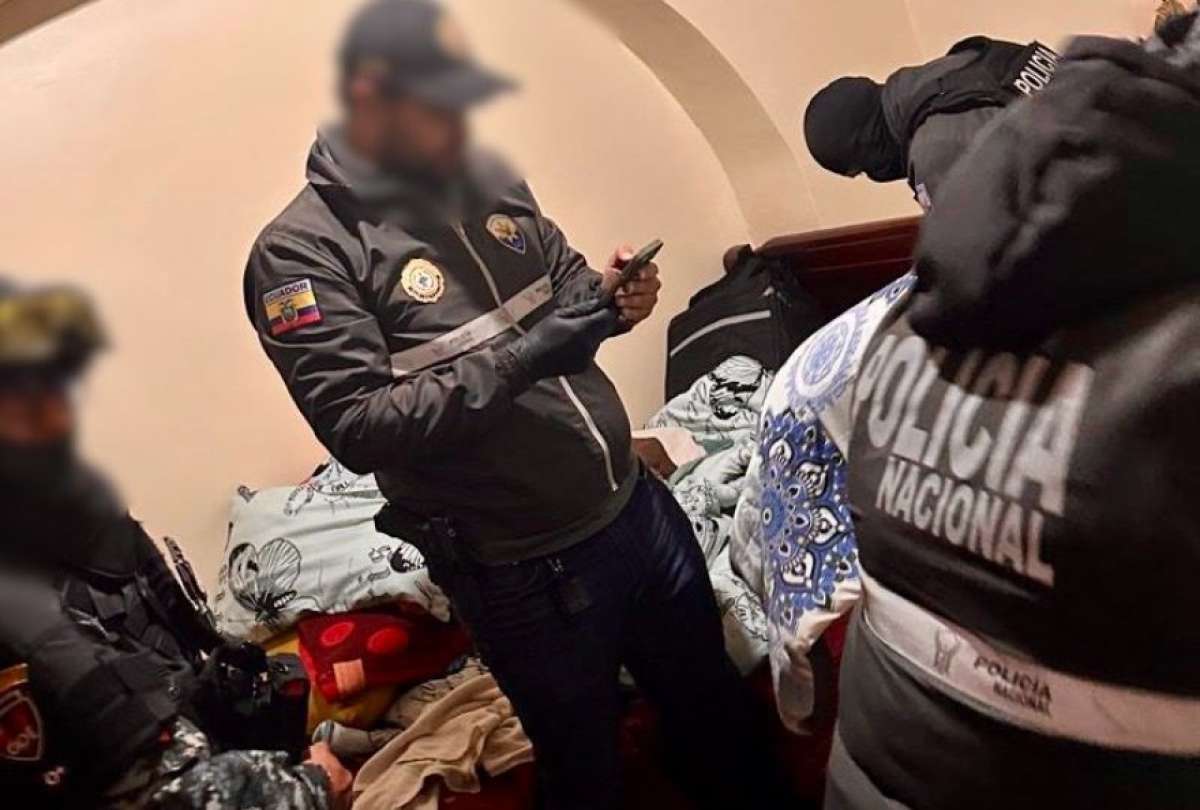 Indicios incautados durante el operativo ejecutado en el norte de Quito.