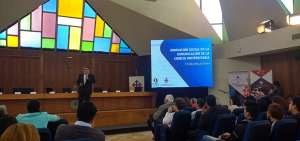 El mexicano Ernesto M&aacute;rquez Nerey abri&oacute; el Congreso con su conferencia magistral &ldquo;Innovaci&oacute;n Social en la Comunicaci&oacute;n de la Ciencia Universitaria&rdquo;.